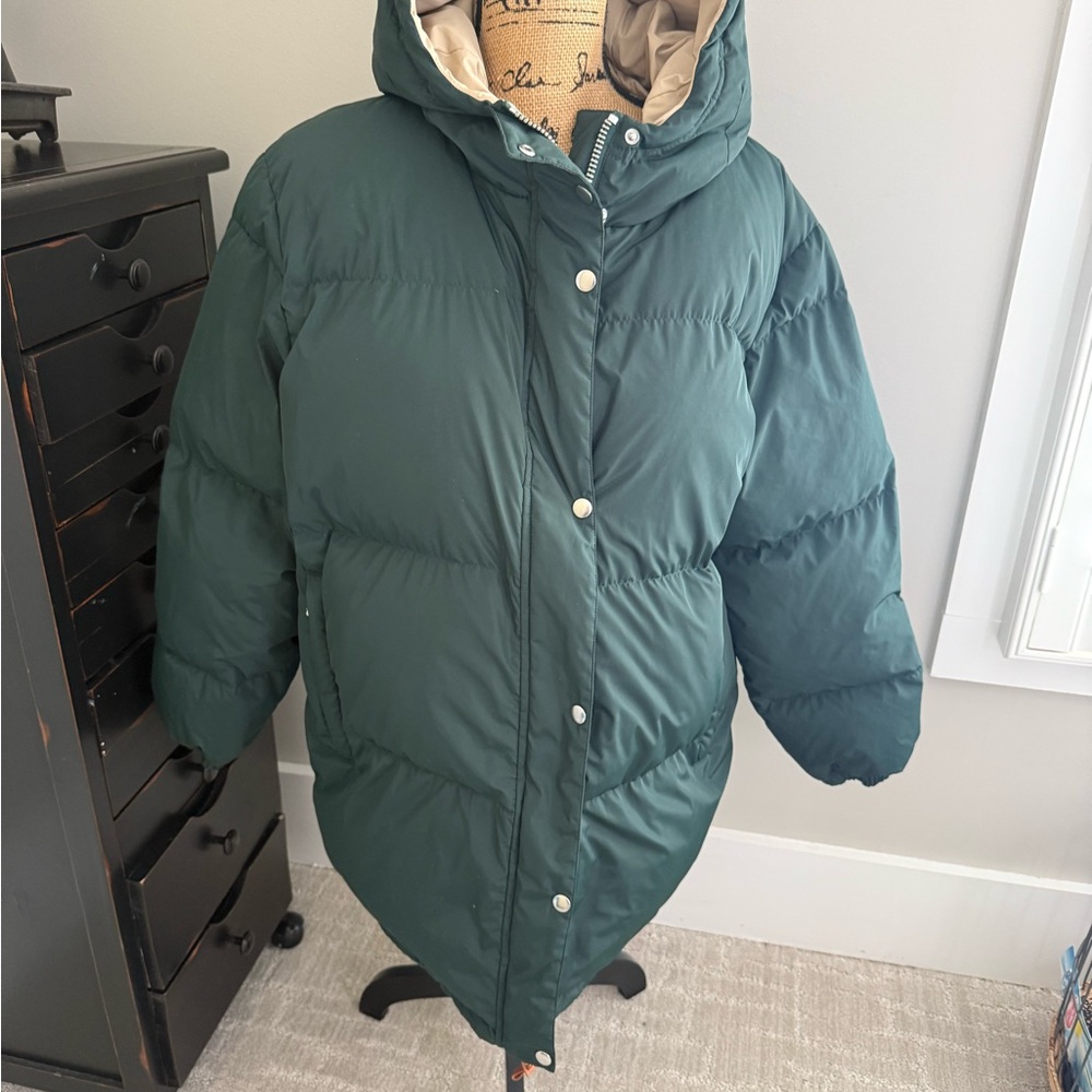 Tory Sport Dark Green Puffer Jacket - Picture 2 of 14